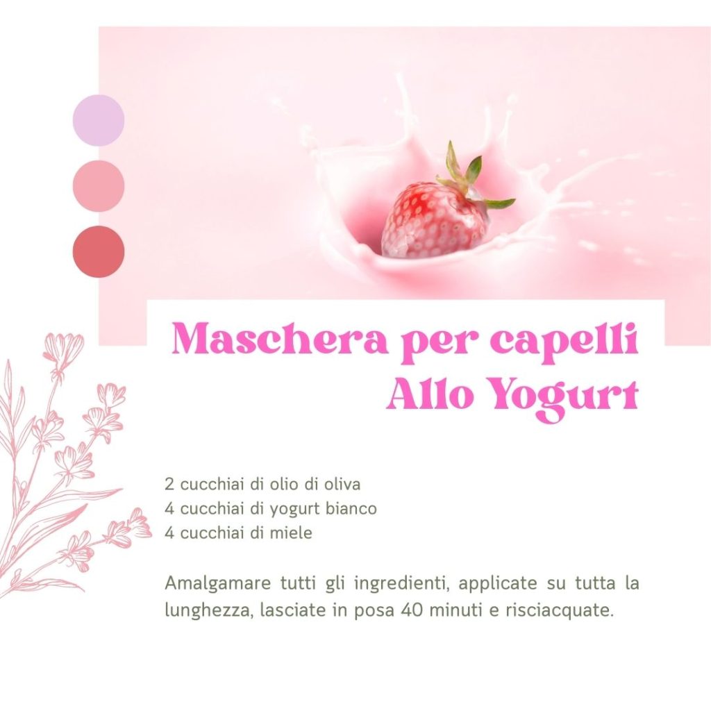 ricetta maschera per capelli estivi yogurt